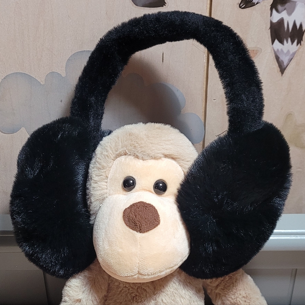 Womans Faux Fuzzy Warm Earmuffs